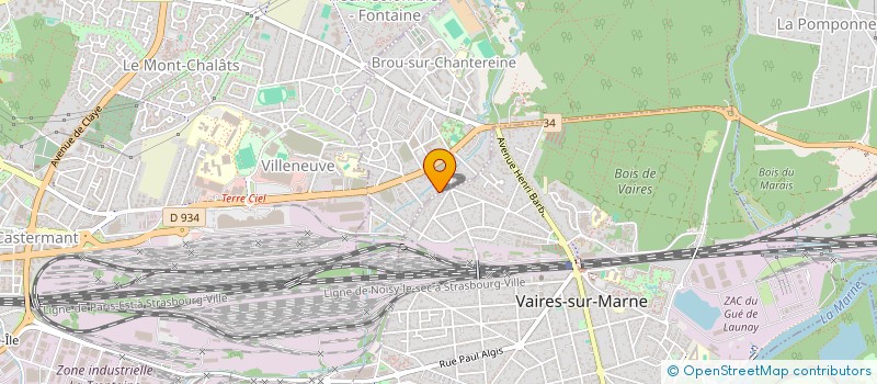 localisation de l'entreprise ARTISANAT PRO  BROU-SUR-CHANTEREINE