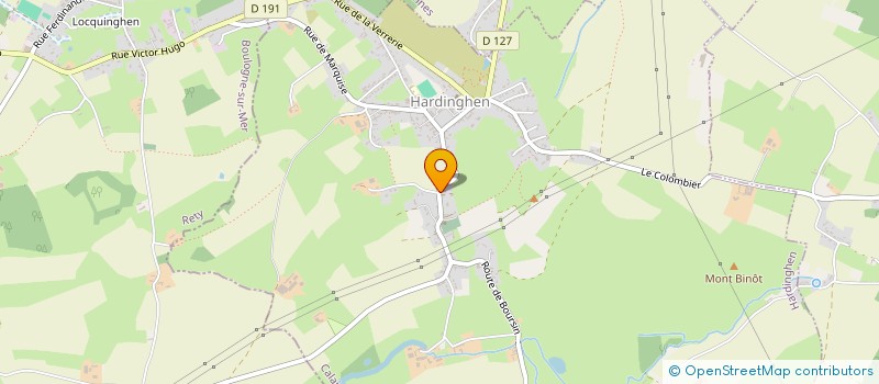 localisation de l'entreprise ARTISANAT RENOVATION BATIMENT  HARDINGHEN
