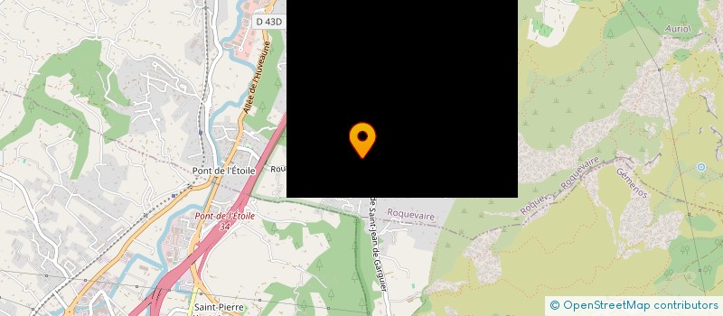 localisation de l'entreprise ARTISANAT SUD MACONNERIE  ROQUEVAIRE