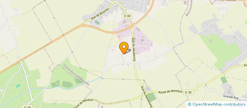 localisation de l'entreprise ARTISANAT TOITURE VIGNERON  GRAND BOURGTHEROULDE