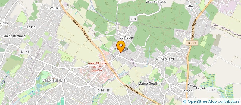 localisation de l'entreprise ARTISANAT TRAVAUX DE LA SEUDRE à VAUX-SUR-MER