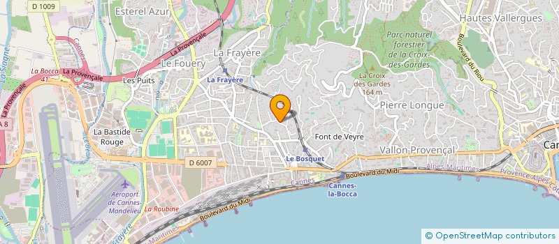 localisation de l'entreprise ARTISANATS LOINTAINS à CANNES