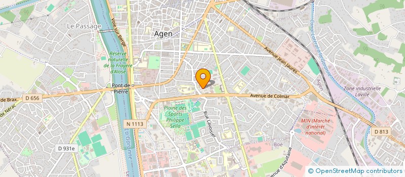 localisation de l'entreprise ARTISANS 47 à AGEN