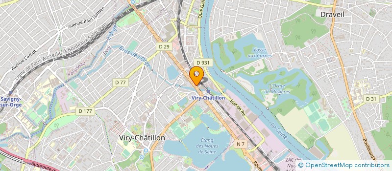 localisation de l'entreprise ARTISANS A VOTRE SERVICE à VIRY-CHATILLON