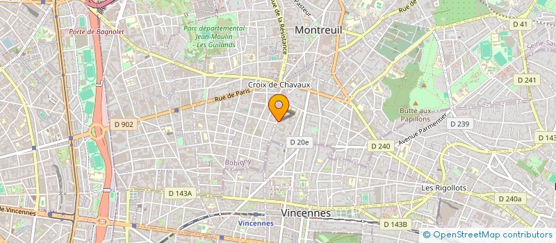 localisation de l'entreprise ARTISANS ASSOCIES DU BATIMENT à MONTREUIL