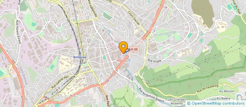 localisation de l'entreprise ARTISANS BATISSEURS à SAINT-ETIENNE