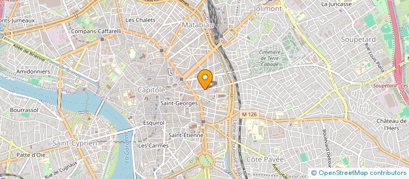 localisation de l'entreprise ARTISANS COMMERC COLOMBETTE ST AUBIN  TOULOUSE