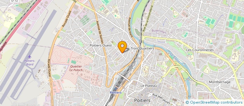 localisation de l'entreprise ARTISANS COMMERCANTS AMIS DES ROCS à POITIERS