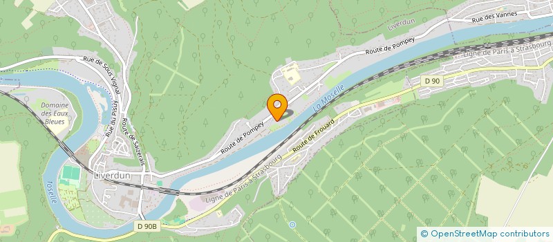 localisation de l'entreprise ARTISANS COMMERCANTS DE LIVERDUN  LIVERDUN