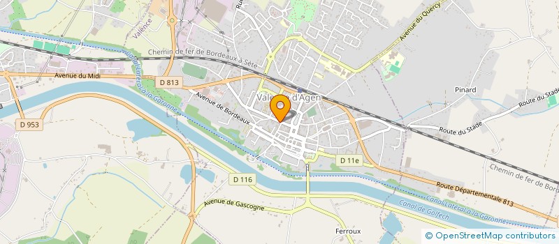localisation de l'entreprise ARTISANS COMMERCANTS DES DEUX RIVES à VALENCE