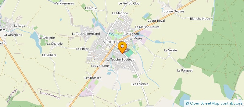 localisation de l'entreprise ARTISANS-COMMERCANTS VENDRENNAIS  VENDRENNES