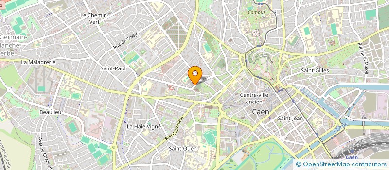 localisation de l'entreprise ARTISANS CONSEIL COMMUNIC CALVADOS à CAEN