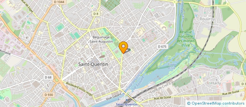 localisation de l'entreprise ARTISANS CONSTRUCTEURS REUNIS A.C.R à SAINT-QUENTIN