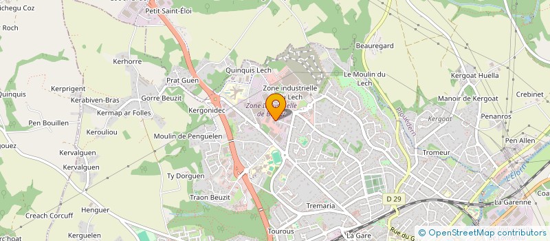 localisation de l'entreprise ARTISANS D ENERGIES à LANDERNEAU