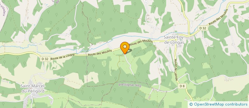 localisation de l'entreprise ARTISANS DE CAMBEROUX  SAINTE-FOY-DE-LONGAS