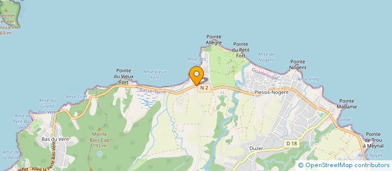 localisation de l'entreprise ARTISANS DE GUADELOUPE ASSOCIES OU G 2 A à SAINTE-ROSE
