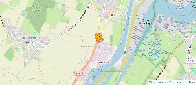 localisation de l'entreprise ARTISANS DE L'OUEST à OUISTREHAM