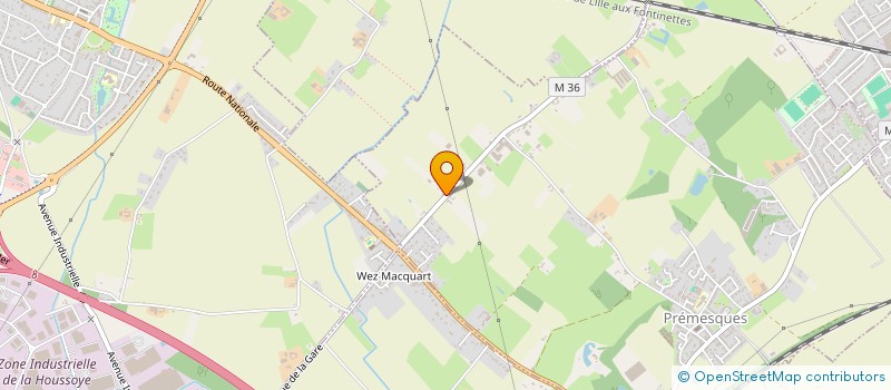 localisation de l'entreprise ARTISANS DE LA BLEUE  PREMESQUES