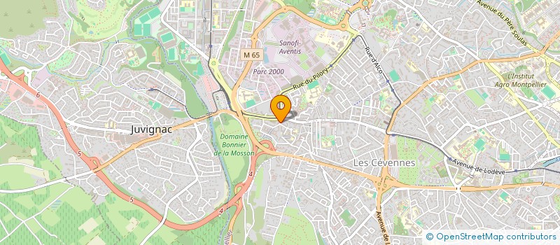localisation de l'entreprise ARTISANS DE NOUVEAUX DEVELOPPEMENTS à MONTPELLIER