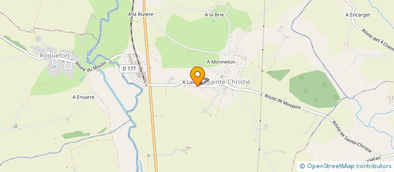 localisation de l'entreprise ARTISANS DES PORTES  SAINTE-CHRISTIE