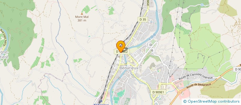 localisation de l'entreprise ARTISANS DU BATIMENT  BEDARIEUX