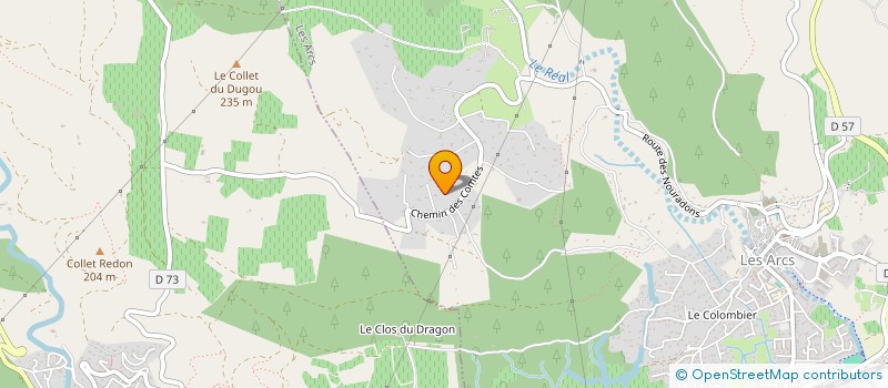 localisation de l'entreprise ARTISANS DU BATIMENT ASSOCIES  LES ARCS