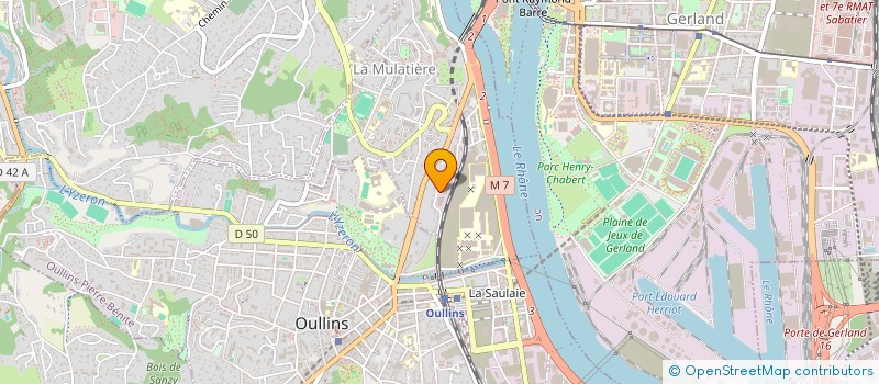 localisation de l'entreprise ARTISANS DU BIEN-ETRE  LA MULATIERE