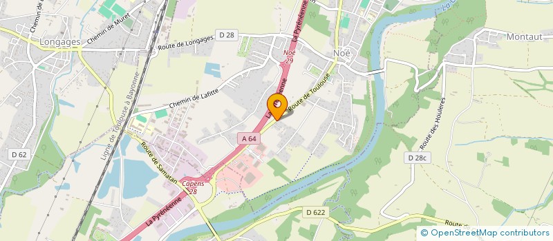 localisation de l'entreprise ARTISANS DU BOIS DE LA GARONNE à NOE