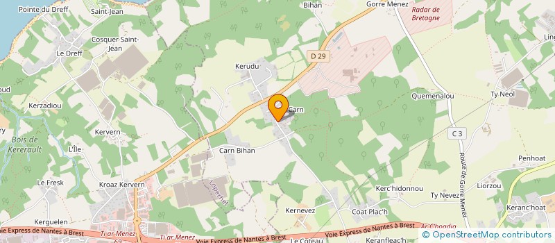 localisation de l'entreprise ARTISANS DU CARN à LOPERHET