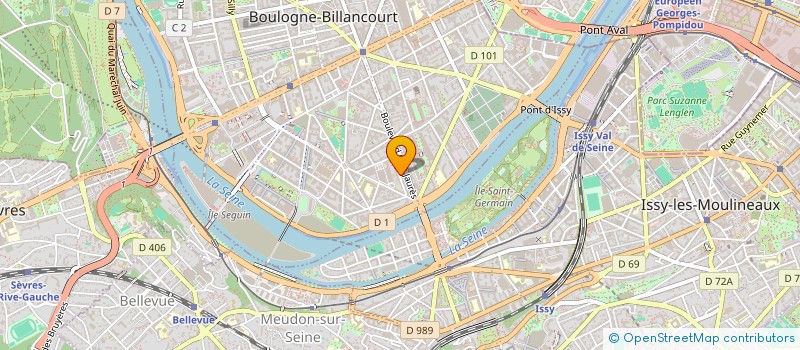 localisation de l'entreprise ARTISANS DU CINEMA ET DU THEATRE à BOULOGNE-BILLANCOURT