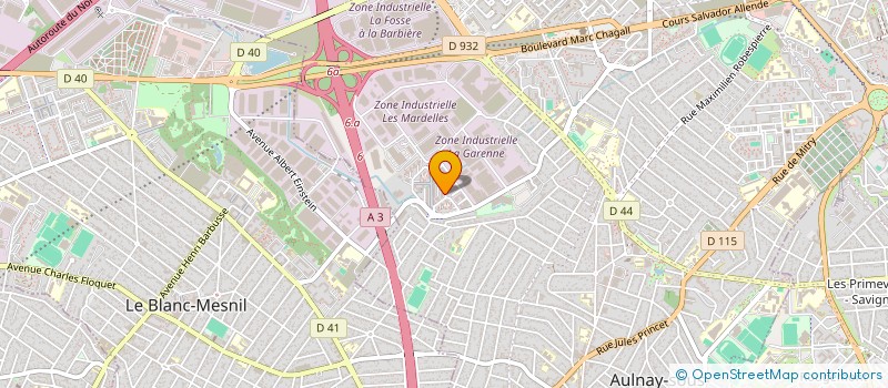 localisation de l'entreprise ARTISANS DU FITNESS à AULNAY-SOUS-BOIS