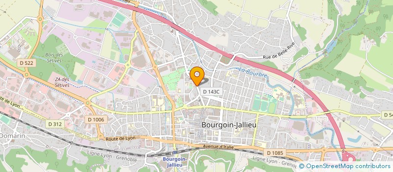 localisation de l'entreprise ARTISANS DU MONDE  BOURGOIN-JALLIEU