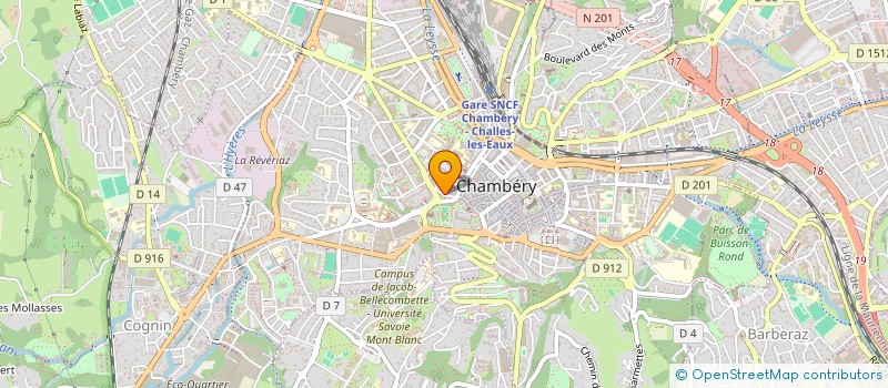 localisation de l'entreprise ARTISANS DU MONDE  CHAMBERY