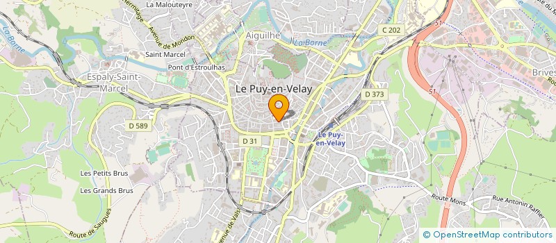 localisation de l'entreprise ARTISANS DU MONDE 43 à LE PUY-EN-VELAY