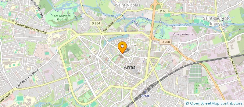 localisation de l'entreprise ARTISANS DU MONDE ARRAS à ARRAS