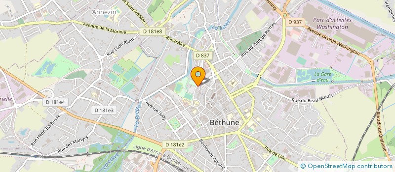 localisation de l'entreprise ARTISANS DU MONDE BETHUNE-BRUAY 62 à BETHUNE
