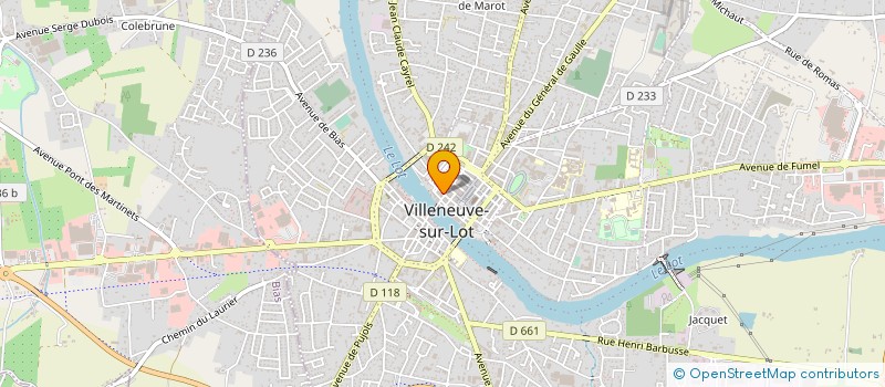 localisation de l'entreprise ARTISANS DU MONDE BOUTIQUE SOLIDAIRE à VILLENEUVE-SUR-LOT