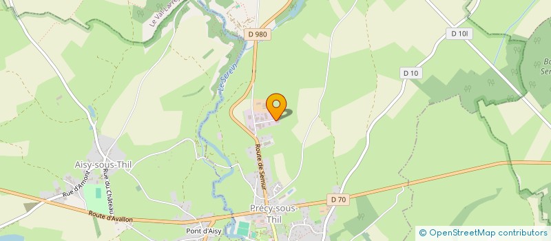 localisation de l'entreprise ARTISANS DU PATRIMOINE  PRECY-SOUS-THIL