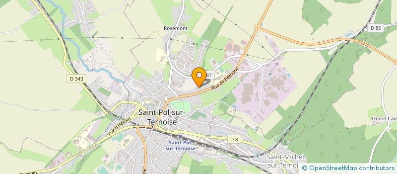 localisation de l'entreprise ARTISANS DU TERNOIS  SAINT-POL-SUR-TERNOISE