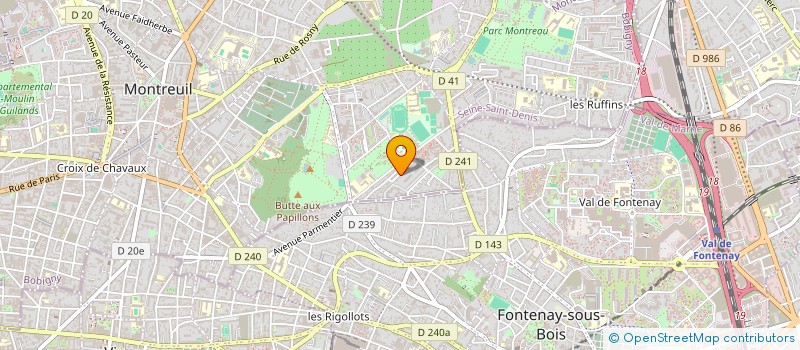 localisation de l'entreprise ARTISANS DU ZINC à MONTREUIL