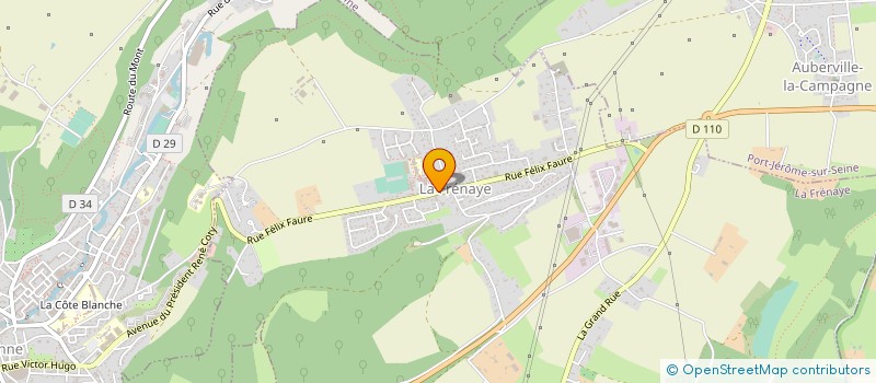 localisation de l'entreprise ARTISANS ET ARTISTES NORMANDS  LA FRENAYE