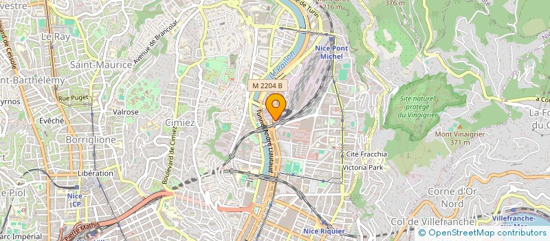 localisation de l'entreprise ARTISANS ET COMMERCANTS PETANQUIERS DU PAILLON à NICE