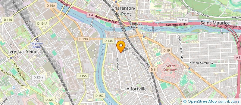 localisation de l'entreprise ARTISANS EUROPEENS DU BATIMENT SARL à ALFORTVILLE