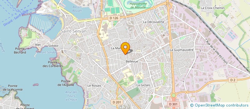 localisation de l'entreprise ARTISANS GESTION OPTIMALE à SAINT-MALO