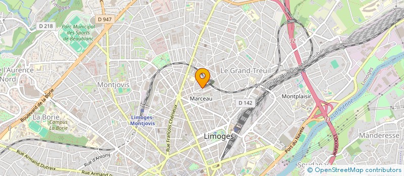 localisation de l'entreprise ARTISANS GOURMANDS DU LIMOUSIN à LIMOGES