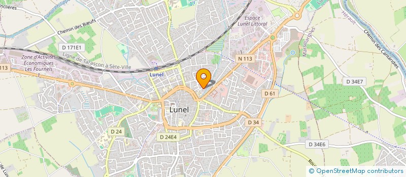 localisation de l'entreprise ARTISANS LANGUEDOCIENS à LUNEL