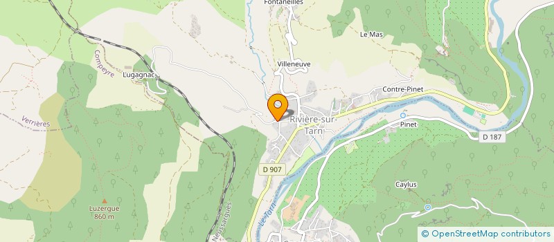 localisation de l'entreprise ARTISANS LAUZIERS CALCAIRE - ALC  LA CRESSE