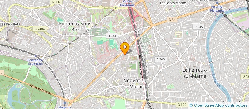 localisation de l'entreprise ARTISANS LE NORMAND à NOGENT SUR MARNE