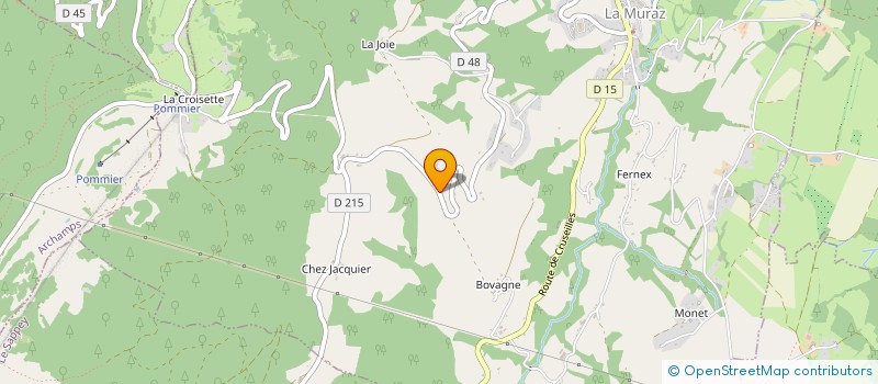 localisation de l'entreprise ARTISANS MACONS DU SALEVE  LA MURAZ