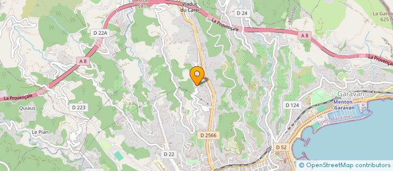 localisation de l'entreprise ARTISANS MENTONNAIS  MENTON